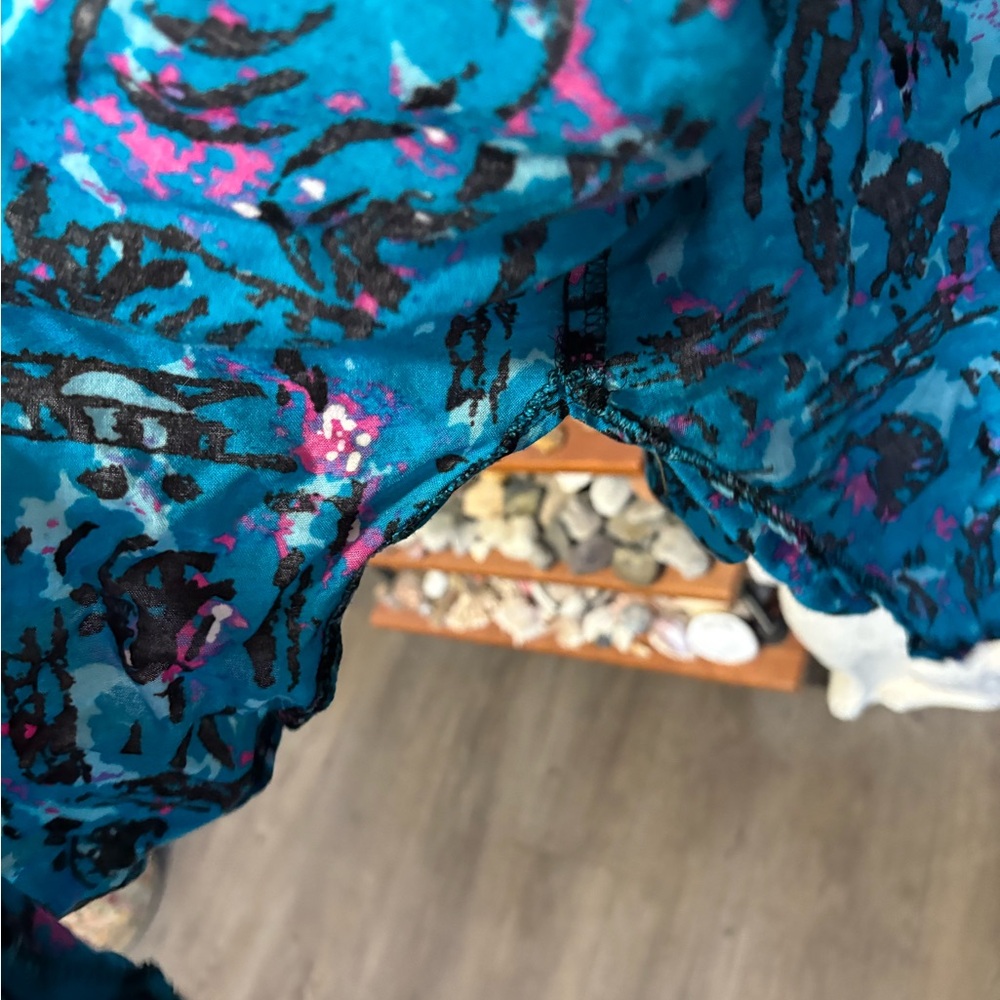 Vintage Funky Pattern Button Down Shirt - image 5